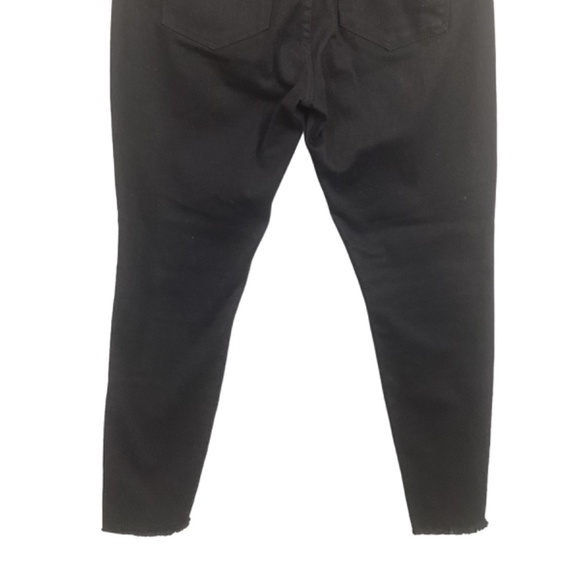 BlankNYC Blank NYC Intro black denim‎ jeans size 28 distressed raw hem - Picture 7 of 9